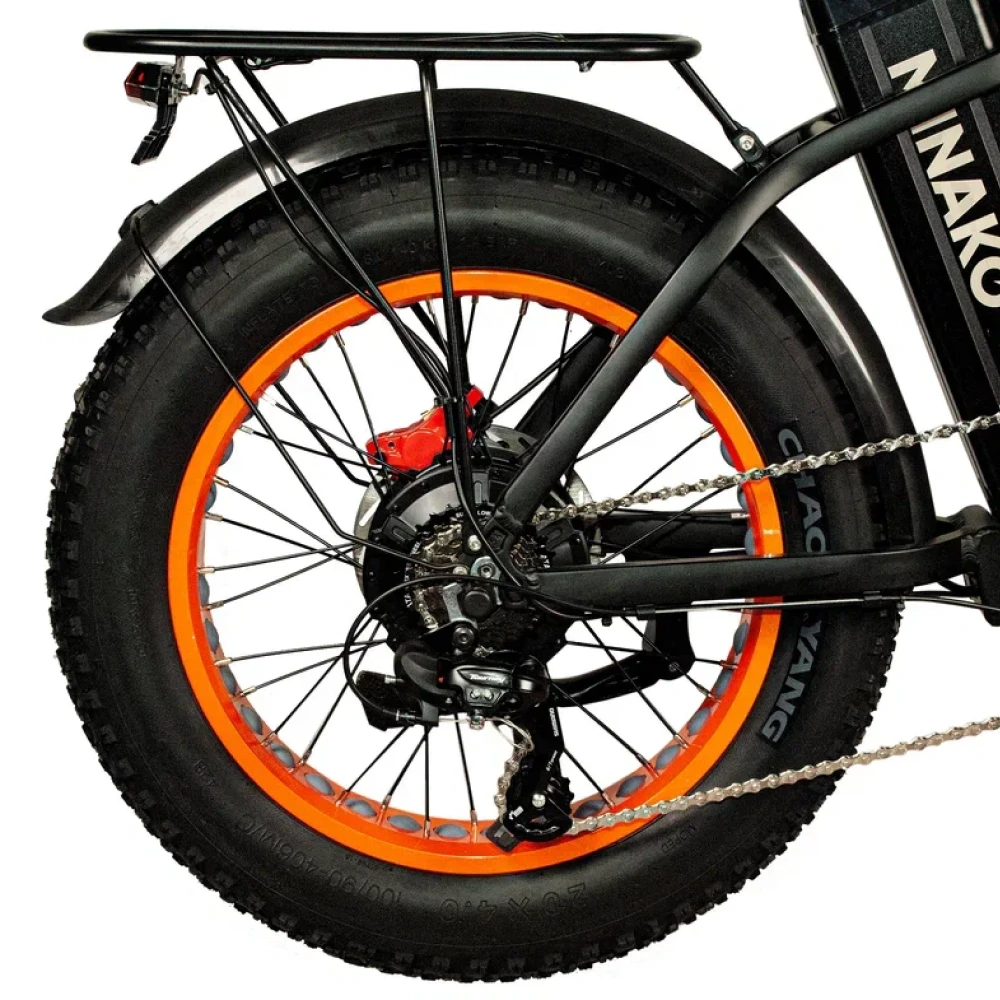 Электровелосипед Minako F10 Dual оранжевый гидравлика 10